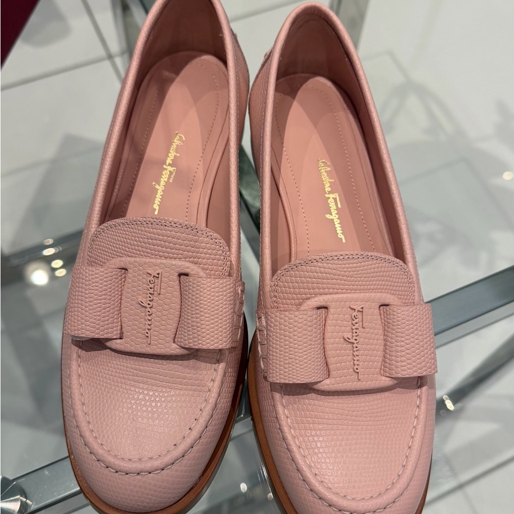 Salvatore Ferragamo Blush Pink Loafers